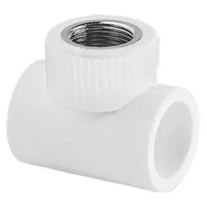 Тройник TEBO бел. PP-R комб. 20х3/4″ ВР (15/90), арт. 030040303