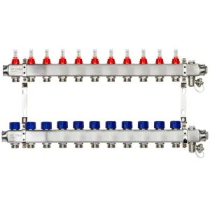 Комплект коллекторов РИДАН SSM-11RF set с расход.,кроншт.,руч.воздух.,слив.кран. и торц.заглуш.