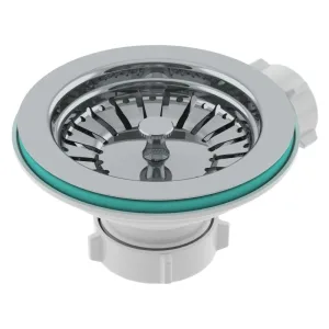 Выпуск 3 1/2″ с мет. решеткой, с отводом под перелив (ТИВОЛИ)