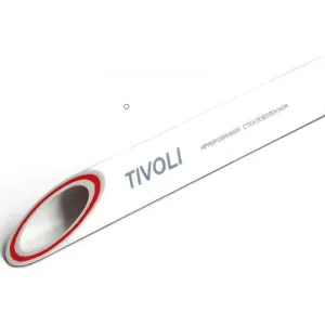 Труба PPR PN 20 белая (армир. стекл.) Дн- 32х 4,4 мм TIVOLI