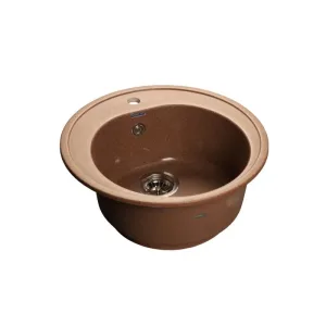 Мойка комп. GRANFEST Rondo GF-R510 (508х505) Терракот 307 круглая