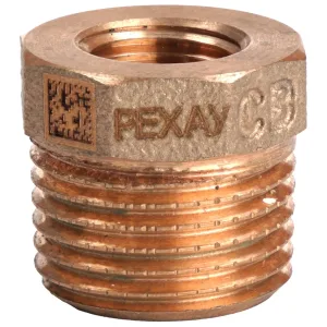 Футорка бронзовая РЕХАУ AURLINE редукционная R1/2″ x Rp1/4″, RX+