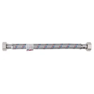 Подводка AQUALINE гибкая для воды нержавеющая оплетка ГИГАНТ 3/4″ г-г L-1.2м 04952