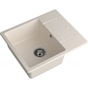 Мойка комп. GRANFEST URBAN 258L (580х490) белый прямоугольная с крылом