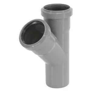 Тройник TEBO 50-50 45гр. для внут. канал., арт. 013020418 (75)