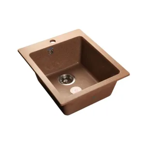 Мойка комп. GRANFEST Practic GF-P505 (427х506) Терракот,квадратная