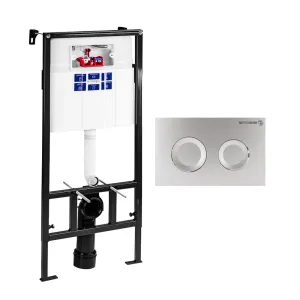 Инсталляция BETTOSERB SAVA FIX SLIM, клавиша смыва COOL, хром. матовый, SET40006468