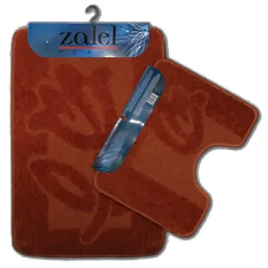Набор ковриков (2предмета) «Zalel» 55х85/90см (ворс) терракотовый