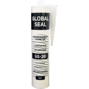 Герметик Global Seal силиконовый санитарный GS28 290гр бесцветный