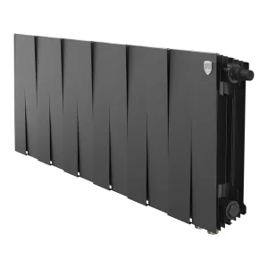 Радиатор биметаллический Royal Thermo PianoForte 300 Чёрный VR80 — 12 секц.