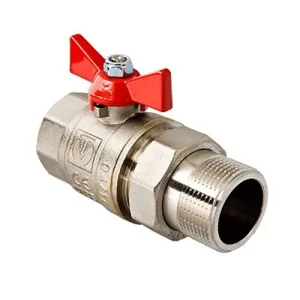 Кран шаровой Valtec BASE «Американка» Ду 20 «бабочка» (VT.227.N.05)
