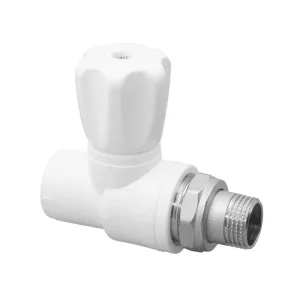 Вентиль PPR белый 25 х 3/4″ НР для радиатора Remsan