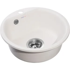 Мойка комп. GRANFEST SMART GF-SM 435 D=432 (белый),круглая