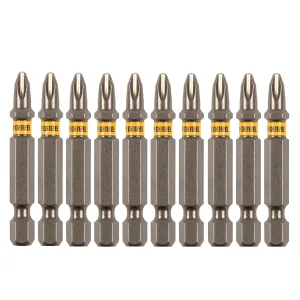 Бита PH2х50, сталь S2, шестигранный профиль, 10 шт. Е 6,3 Denzel