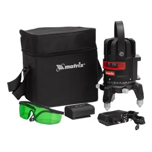 Лазерный уровень ML 06 Green, 30 м, 520 нм, аккумулятор Li 2800 мАч, резьба 5/8″ Matrix