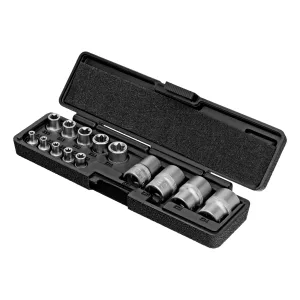 Набор головок Torx, 14 предметов, 1/4, 3/8, 1/2 Stels