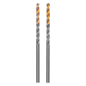 Сверло спиральное по металлу 2,5 x 57 мм, Р6М5, Golden Tip, 2шт. Denzel