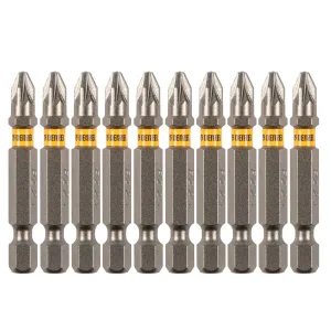 Бита PZ2х50, сталь S2, шестигранный профиль, 10 шт. Е 6,3 Denzel