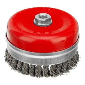 Щетка для УШМ Heavy Duty, 125 мм, М14, «чашка», крученая проволока 0.5 мм Matrix