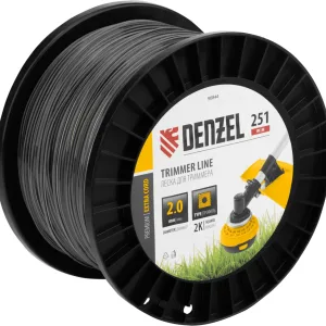 Леска для триммера двухкомпонентная квадрат, 2,0мм х 251м, на DIN катушке EXTRA CORD Denzel