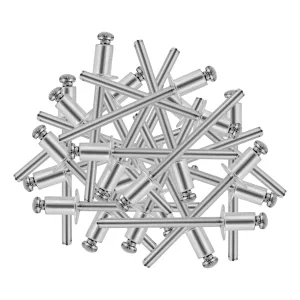 Заклепки алюминиевые, 5/32″-1/4″, 4 x 6 мм, 50 шт Denzel