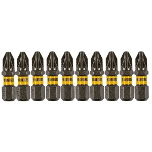 Бита PZ2х25, сталь S2, шестигранный профиль, 10 шт. Е 6,3 Denzel