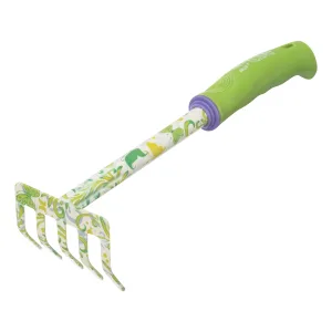 Грабли 5 — зубые, 85 х 310 мм, стальные, пластиковая рукоятка, Flower Green, Palisad