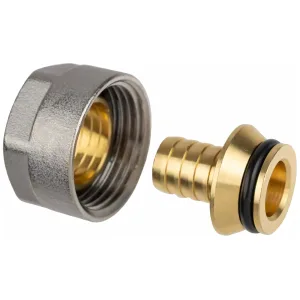 Адаптер Usystems зажимной Flex латунный PE-X 16×2,0-3/4″ВР Евроконус