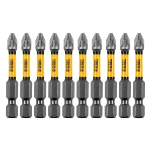 Бита IMPACT, PZ2x50 мм, лазерная обработка шлица, сталь S2, 10 шт., Е 6,3 Denzel