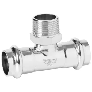 Тройник ViEiR нар.р. 35×1″×35 VER-PRO(14/2шт)