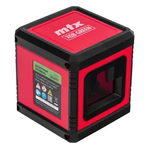 Лазерный уровень XQB GREEN Basic SET, 20 м, зеленый луч, батарейки, резьба 1/4″ MTX