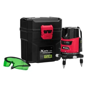 Лазерный уровень CRX-30G, 30 м, зеленый луч, батарейки, резьба 5/8″ MTX
