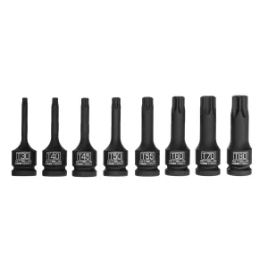 Набор ударных торцевых головок Torx 1/2″, в кейсе, 8 шт. Stels