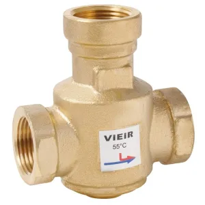 Клапан VIEIR 3-ходовой термостатический антиконденсационный 1″ 60гр.C (18/1) VR238