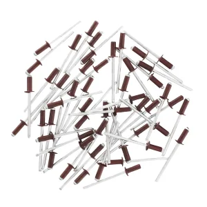 Заклепки 4.0 х 10 мм RAL 3005, красное вино, 50 шт Matrix