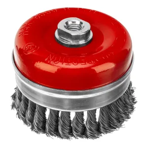 Щетка для УШМ Heavy Duty, 100 мм, М14, «чашка», крученая проволока 0.5 мм Matrix