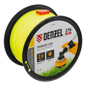 Леска для триммера круглая, 2,0мм х 276м, на DIN катушке FLEX CORD, Denzel