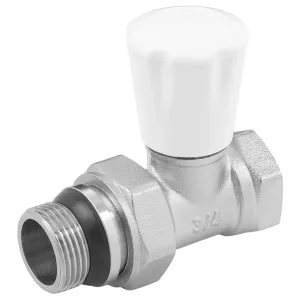 Клапан VIEIR регулировочный прямой с рез. уплотнением 3/4″ (80/10) VR305