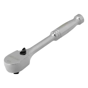 Ключ-трещотка 1/4″, CrV, 120 зубьев, цельнометаллический, хром Gross