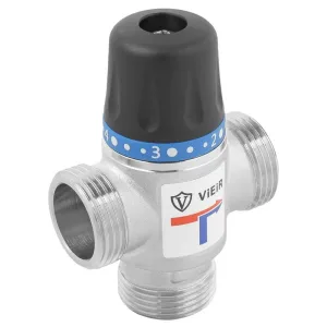 Клапан VIEIR термостатический смесительный 20-45℃ KVS-2,5 DN 1″ VR180 (36/1)