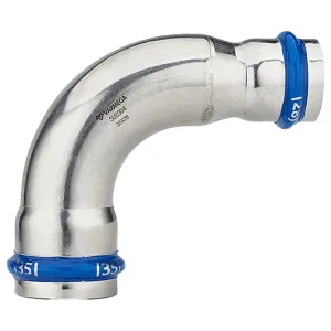 Угольник VARMEGA 90гр. двухраструбный Inox Press 35×28