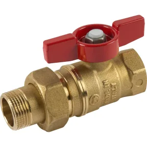 Кран шаровой Giacomini с отводом 3/4″F x 3/4″M, R259Y005