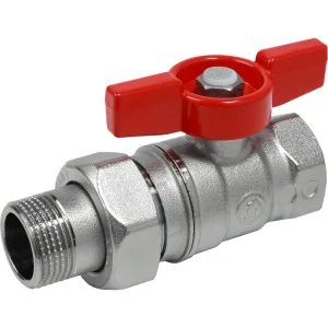 Кран шаровой Giacomini с отводом 1/2″F x 1/2″M, R259Y003