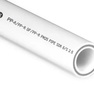Труба бел. PP-R армированная РТП D 75х12,5 PN25 (стекловолокно), 4 м.(12м/3шт)