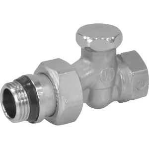 Клапан отсечной Giacomini R16TG для радиатора 1/2″ ВН, прямой, Kvs-1.55м3/ч