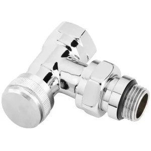 Клапан запорный угловой 1/2″ RLV-15CX хромированный (Danfoss) (003L0273)