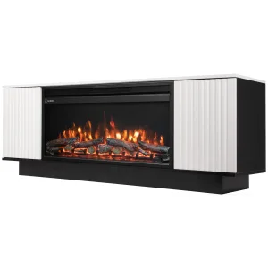Портал Firelight Como 36 белый, черный, р/в