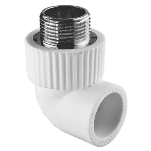 Угольник TEBO бел. PP-R комб. 20х1/2″ НР (20/160), арт. 030030603