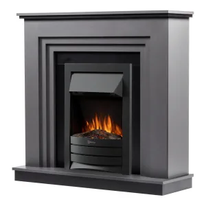 Каминокомплект: Очаг Electrolux Classic EFP/P-1020LS PTC, портал Grado Classic графит, черный
